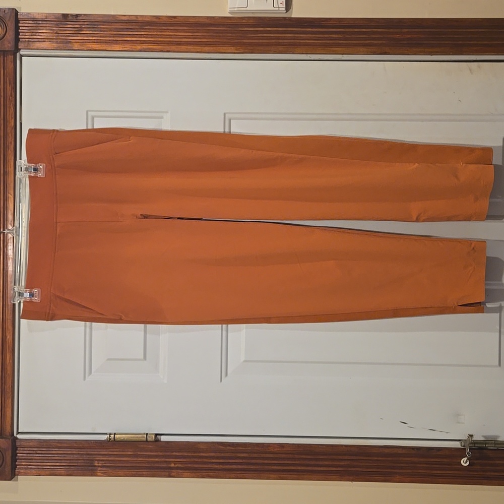 Athleta Brooklyn Mid Rise Ankle Pant Orange / Baked Clay Size 10